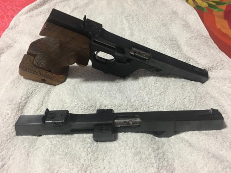 Muy buenas, vendo walther gsp de competición con doble carro del 22 y del 32. Un cargador del 22 y uno 00