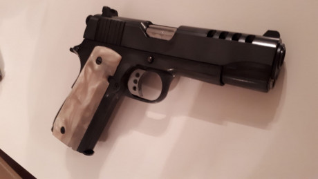 Buenas noches,

Vendo para hacer hueco para otros proyectos una magnífica pistola Griffon 45 acp 1911, 10