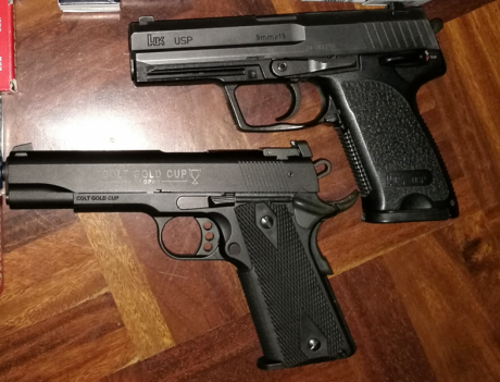 Se vende hk usp standar 9mm, con dos cargadores. En buen estado. Tiene pocas tiradas ya que fue un capricho. 00