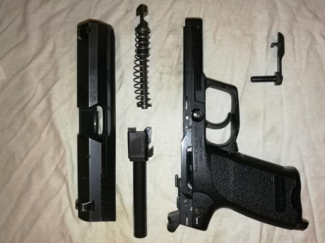 Se vende hk usp standar 9mm, con dos cargadores. En buen estado. Tiene pocas tiradas ya que fue un capricho. 10