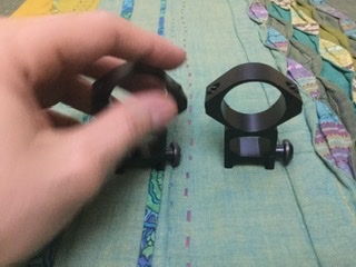 Monturas de aluminio para rail weaver y visores de 30 mm 
Normales y altas

Precio 3 euros el par. Entrega 01