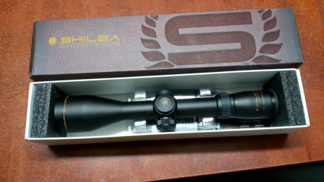 vendo visor shilba 2.5/10x50 reticula iluminada, serie gold medal, en perfecto estado, nunca montado en 00