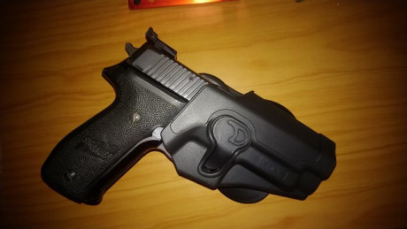 Vendo Sig Sauer P226 en calibre 9 Pb.
2 cargadores originales y uno Mecgar
Alzas originales y unas graduables 00