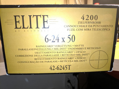 Visor es perfecto estado. Caja original y sin ningún rasguño o marca. Tubo de 30mm.550 € Envio no incluido

REBAJO 01