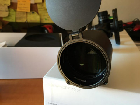 VENDO VISOR HAWKE SIDEWINDER 8x32x56 SF comprado nuevo ( factura ) en SEPTIEMBRE 2019.
- COMPLETO DE CAJA 32