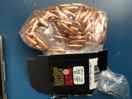 Vendo puntas nosler custom competition 224 69 hpbt 300 unidades se encuentran en Cádiz 90€ 00