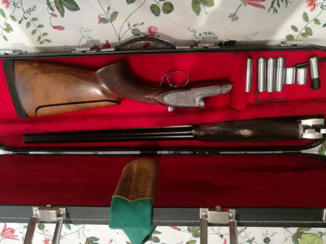Vendo mi escopeta : GAMBA SAN FCO.
Características: Cañón de acero Boehler de 71cm., con 4 poli choques 02