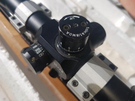 VENDIDO ...visor OIR VALDADA 36X42 con retícula de CRUZ FINA CON PUNTO ,  como nuevo ideal para la práctica 01