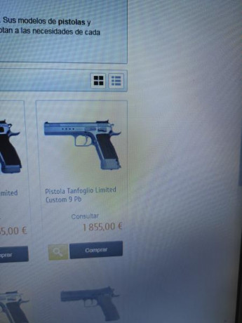 Hola,  vendo mi pistola Tanfoglio Custom Limited, de un solo propietario tiene 2 años Esta  prácticamente 00
