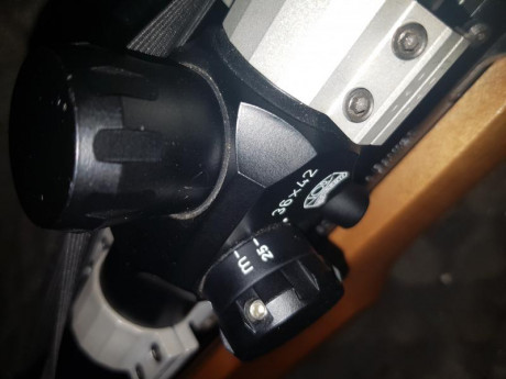 VENDIDO ...visor OIR VALDADA 36X42 con retícula de CRUZ FINA CON PUNTO ,  como nuevo ideal para la práctica 110