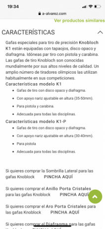 Hola muy buenos días, compañeros 
Vendo por no usarlas, y además por jubilación gafas de tiro KNOBLOCH 02