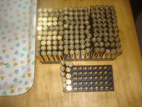 Muy buenas tardes,

Vendo 160 vainas del .30-06 de la prestigiosa marca alemana DAG con un solo tiro y 00