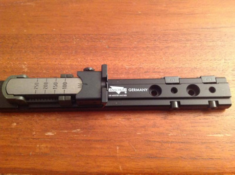 Vendo alza micrometrica anschutz ajustable en altura y deriva.
Para rail de 11 mm que es el standard en 22