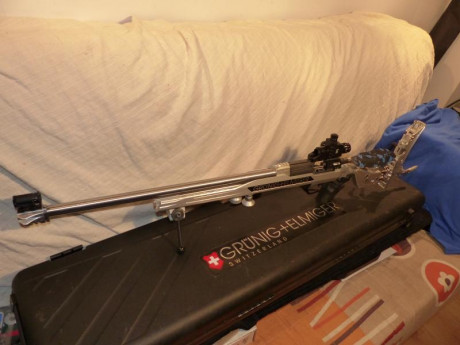 VENDO MI CARABINA DE COMPETICION   GRUNIG+ELMIGER  22
MODELO RACER CAÑON SELECCIONADO,RABERA RETURN,CULATA 51