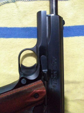 "RESERVADA"  pistola Colt  MK-IV en cal. 38 super auto.
Su estado es excelente, se incluye dos 11