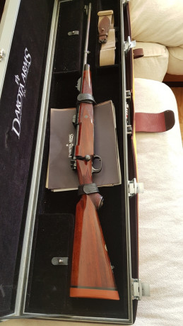 HOLA A TODOS.
Vendo este rifle Dakota Arms 76 modelo African calibre 338 WM.
Equipado con:
Gatillo Jewell.
Monturas 02