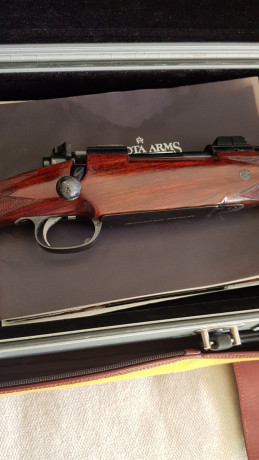 HOLA A TODOS.
Vendo este rifle Dakota Arms 76 modelo African calibre 338 WM.
Equipado con:
Gatillo Jewell.
Monturas 00
