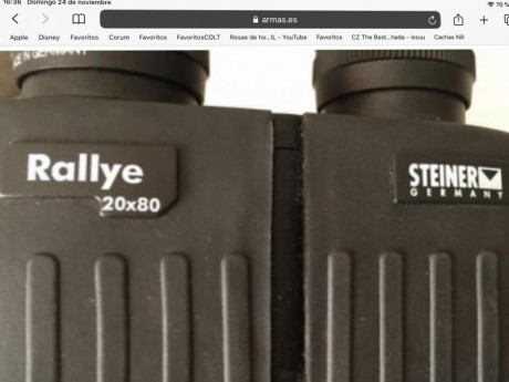 Se ofrece prismatico STEINER 20x80, alta calidad made in Germany, estado como nuevo, ningún signo de uso.

 01