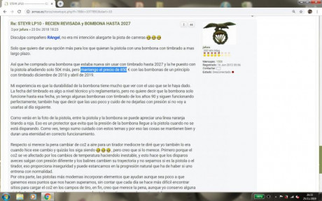 Ahi esta el arma. No me hago a ella, 1000 € + portes si los hay.
Con factura de Ibergrips sobre la revisión 90