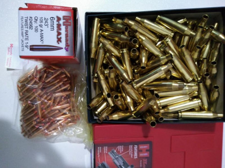 VENDO Dies Hornady 243 Winchester nuevos, 100 vainas nuevas y 100 puntas Hornady de 105 grains.
Precio: 00
