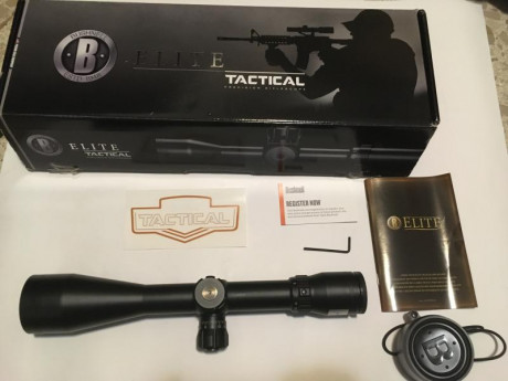 Vendo visor VISOR BUSHNELL ELITE TACTICAL XRS 4.5-30X50, retícula mil-dot. Fabricado en JAPON Magnífica 01