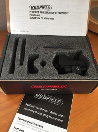 Vendo visor de punto rojo   REDFIELD Accelerator   En perfecto estado, con su caja, útiles y manual de 00