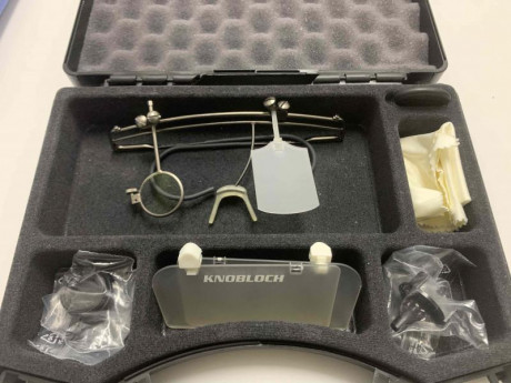 Vendo gafas Knobloch para carabina modelo K2 con muy poco uso, por cambio de modalidad. Es el modelo moderno, 01