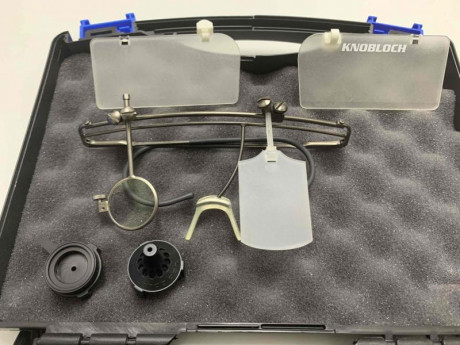 Vendo gafas Knobloch para carabina modelo K2 con muy poco uso, por cambio de modalidad. Es el modelo moderno, 00