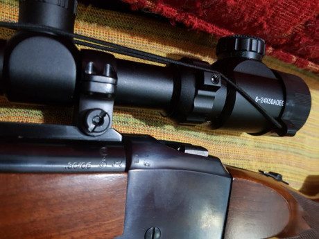 Vendo Rifle Ruger con mira 24x50 muy cuidado.

Precio  790  euros

El arma se encuentra en Madrid. Realizaría 02