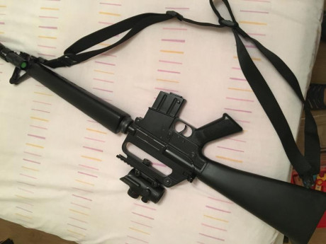 Buenas tardes,

Casi regalo carabina 22 lr Adler M16

Funciona perfectamente y perfecta estéticamente, 12