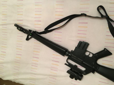 Buenas tardes,

Casi regalo carabina 22 lr Adler M16

Funciona perfectamente y perfecta estéticamente, 11