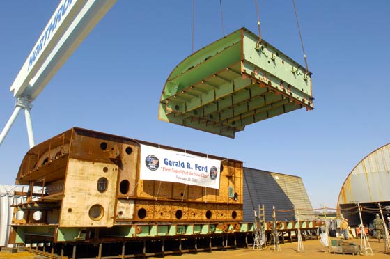 proyecto que corre a cargo de Northrop Grumman Shipbuilding. En teoría este nuevo portaaviones se empieza 80