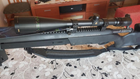 Vendo este rifle tal cual esta.
2 cargadores,uno va en la culata.
Bipode incorporado.
Freno de boca.
Visor 02