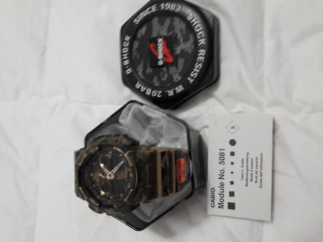 A la venta relog casio G-SHOCK mimetizado ni que decir que es auténtico.. no copia..valor en tienda 140 01