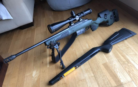Vendo equipo completo compuesto por:
-Tikka T3X CTR en calibre 308 Win. El rifle cuenta, como extras, 00