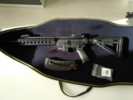 Buenas!!! Se vende carabina SW MP15 22LR modelo Magpul.
Viene con un cargador y un juego extra de disparador, 12
