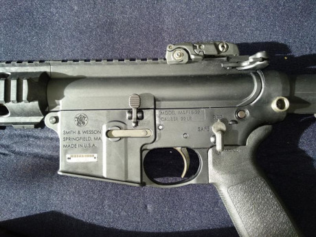 Buenas!!! Se vende carabina SW MP15 22LR modelo Magpul.
Viene con un cargador y un juego extra de disparador, 10