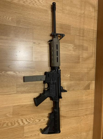 Se vende con poco uso Colt M4 del 9mm Pb disparados aproximadamente 250 cartuchos, con cargador limitado 02
