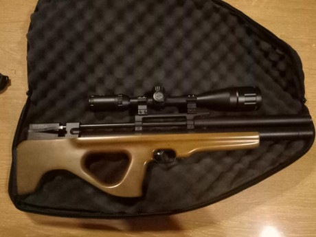 Vendo carabina pcp Onix k2 del 5,5. Funciona perfectamente. Se vende sin el visor. Tiene algo más de un 00