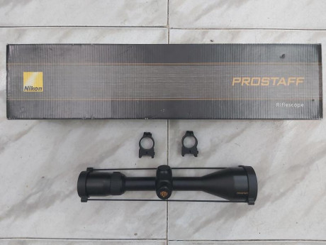 Hola vendo visor nikon prostaff 3-9x50 con sus correspondientes anillas, el visor esta en Madrid,el precio 01