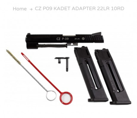 Busco un adaptador del .22lr para la cz p09. Lo he visto en algunas armerías pero cuesta tanto como la 00