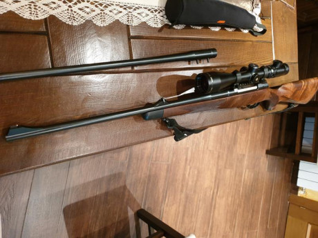 Vendido Mauser M03 en muy buen estado. Tiene dos cañones 243 y 8x57 Mauser con muy pocos disparos. Usado 11