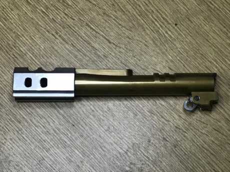 - 1.300€
- calibre 38 super
- “breechface” intercambiable, posibilidad de cambiar de calibre, solo cambiando 60