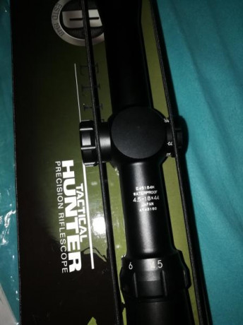 Bushnell elite tactical hunter Lrhs 4.5 18x 44 retícula 1 grado focal modelo G2M. Tubo de 30mm nuevo a 01