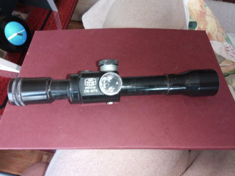 Buenas tardes

Vendo visor original ZRAK para rifle ZASTAVA M76

Optica revisada

175 euros (está en Madrid)

Mandaría 01