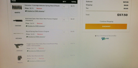 busco piezas para Marlin camp 9 mm.
Adjunto fotografía de las que me interesan de una pagina de USA que 00