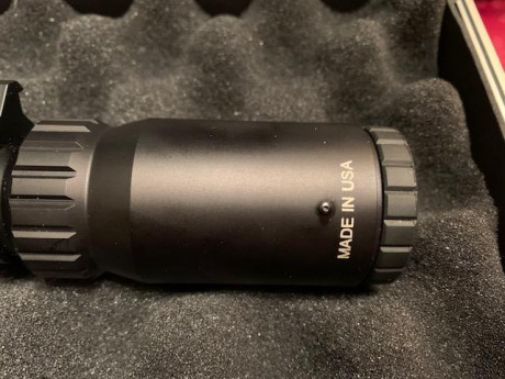 Vendo un Visor Burris, impecable con anillas y retícula iluminada (Made in USA), en estado de reestreno, 01