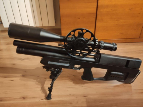 Buenas a todos.
Vendo equipo PCP completo compuesto por:
-Carabina Kalibrgun Cricket Standart PLB 68 Cal. 00