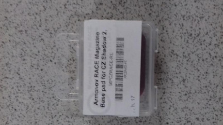 Vendo tres bases para cargadores de la CZ Shadow +1 marca Armanov modelo Race, color rojo.
50 euros los 00