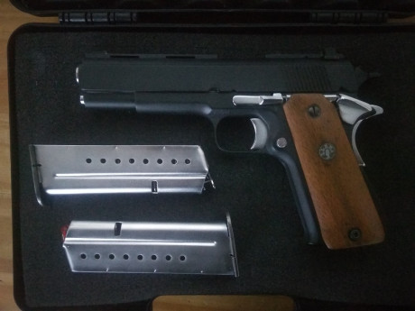 Hola,
pongo a la venta una pistola Llama modelo XI-B tipo 1911 calibre 9 mm Parab. 5" en un estado 02